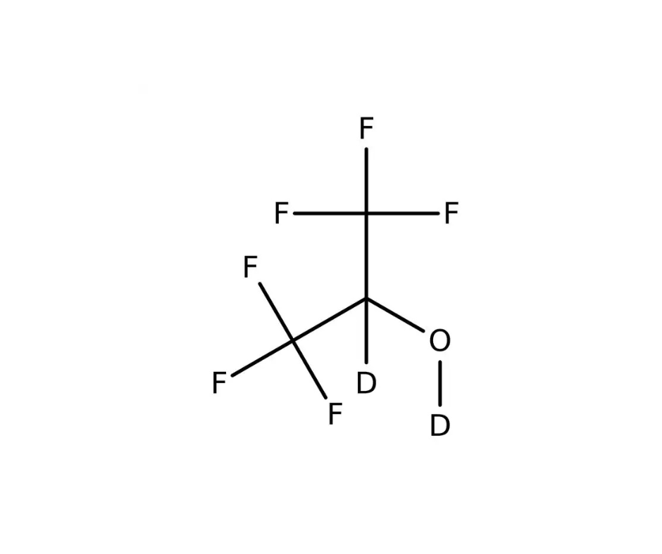 image de la molécule 1,1,1,3,3,3-hexafluoro-2-propanol-d2