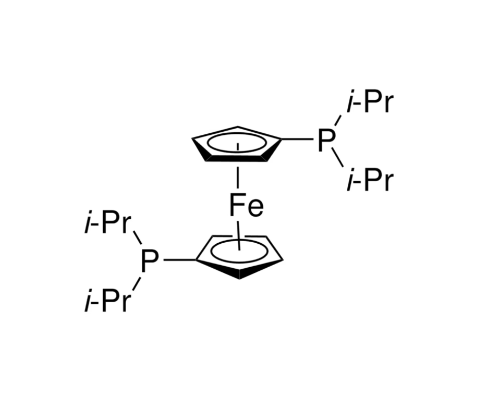 image de la molécule 1,1′-Bis(diisopropylphosphino)ferrocene
