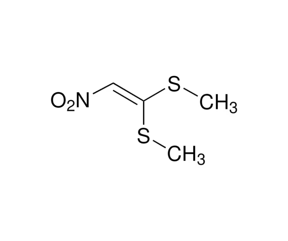 image de la molécule 1,1-Bis(methylthio)-2-nitroethylene