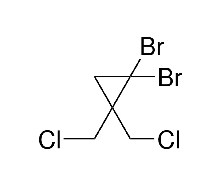 image de la molécule 1,1-Dibromo-2,2-bis(chloromethyl)cyclopropane