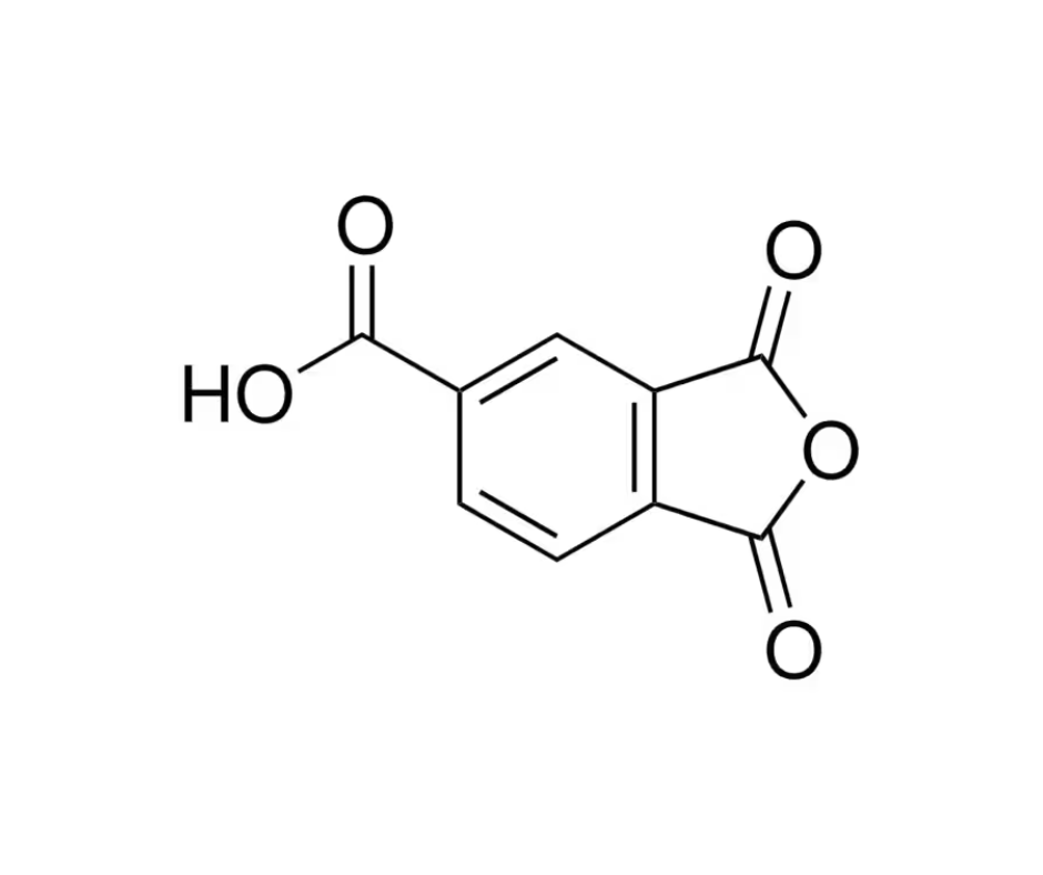 image de la molécule 1,2,4-Benzenetricarboxylic anhydride