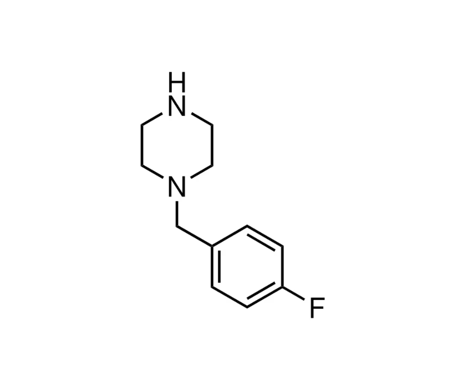 image de la molécule 1-(4-Fluorobenzyl)piperazine