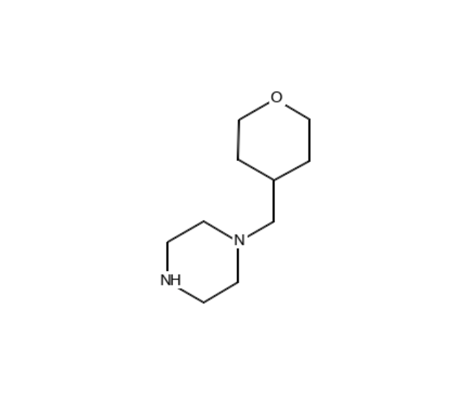 image de la molécule 1-[(oxan-4-yl)methyl]piperazine