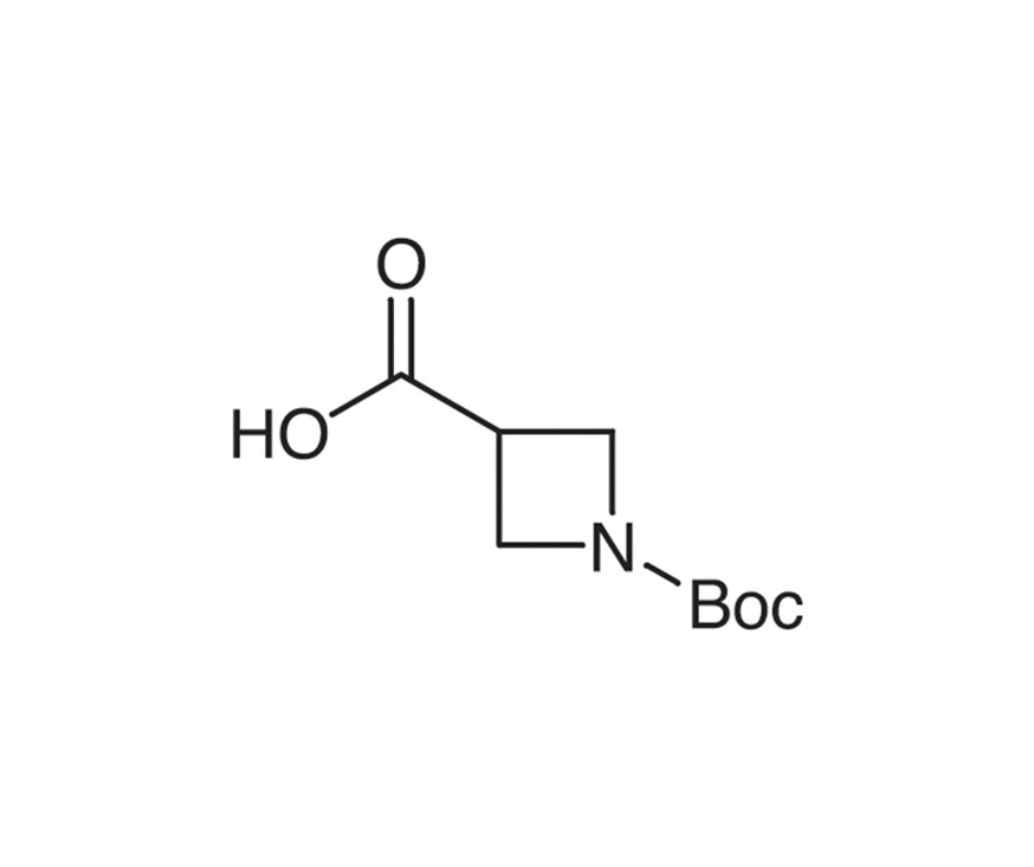 image de la molécule 1-(tert-Butoxycarbonyl)azetidine-3-carboxylic acid