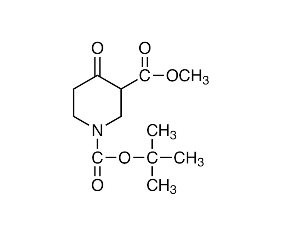 image de la molécule 1-tert-Butyl 3-Methyl 4-Oxopiperidine-1,3-dicarboxylate