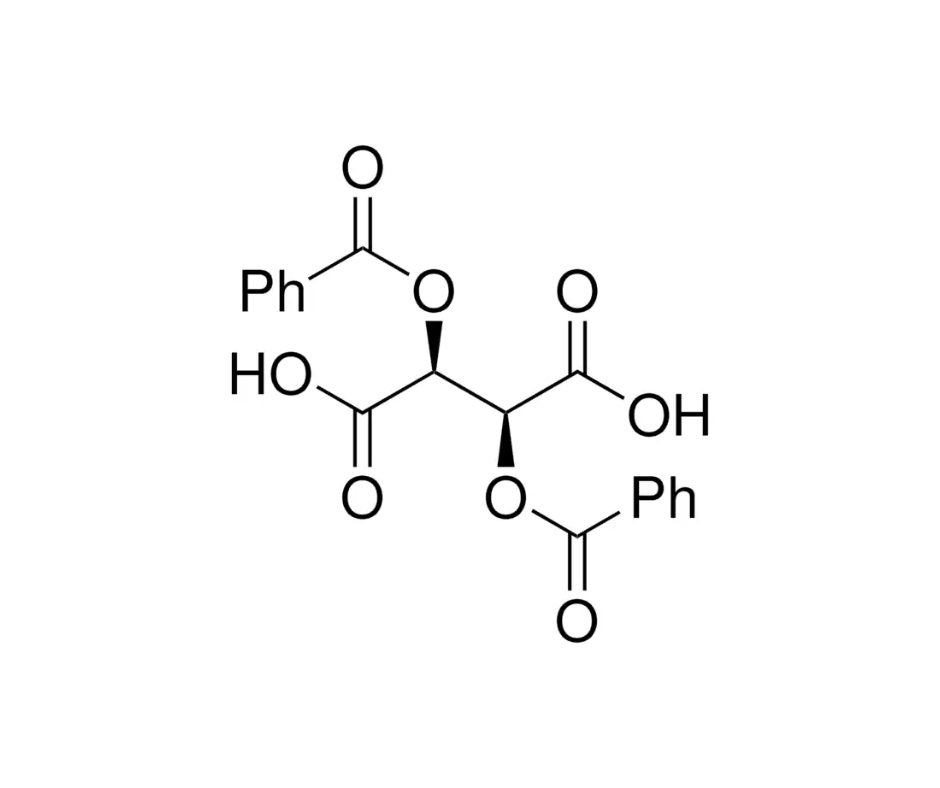 image de la molécule (+)-2,3-Dibenzoyl-D-tartaric acid