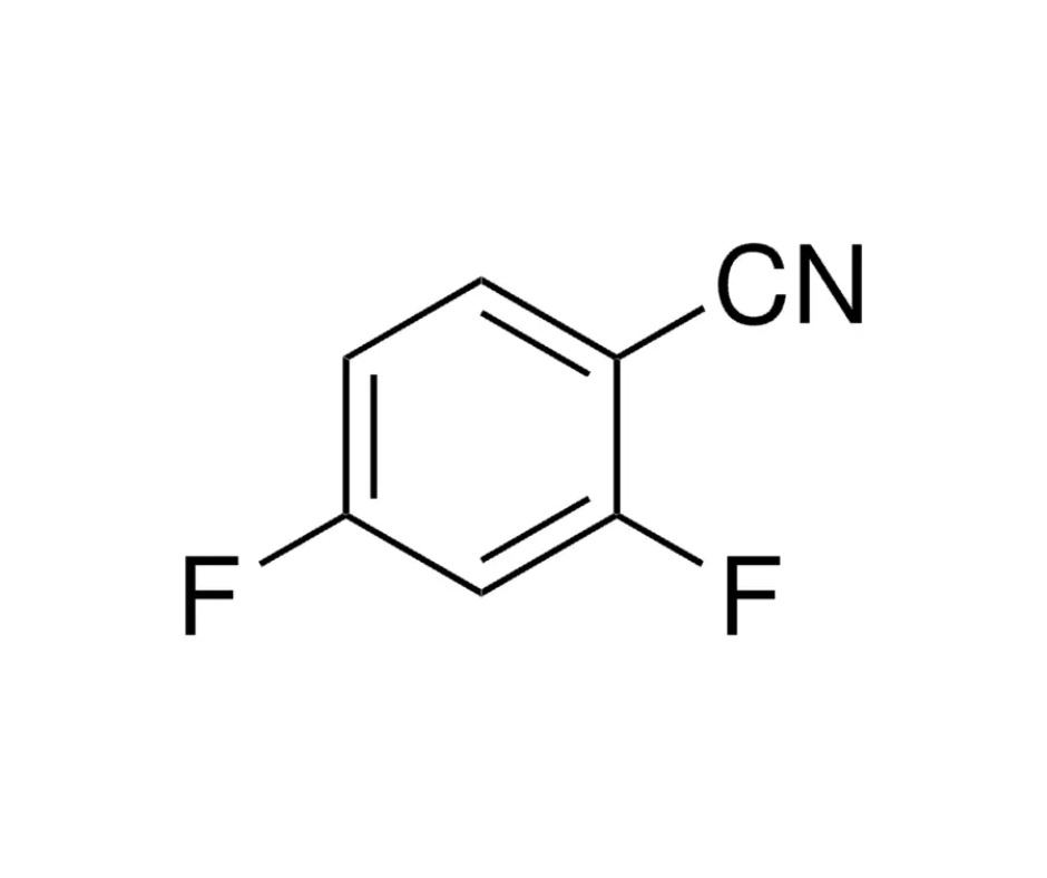 image de la molécule 2,4-Difluorobenzonitrile