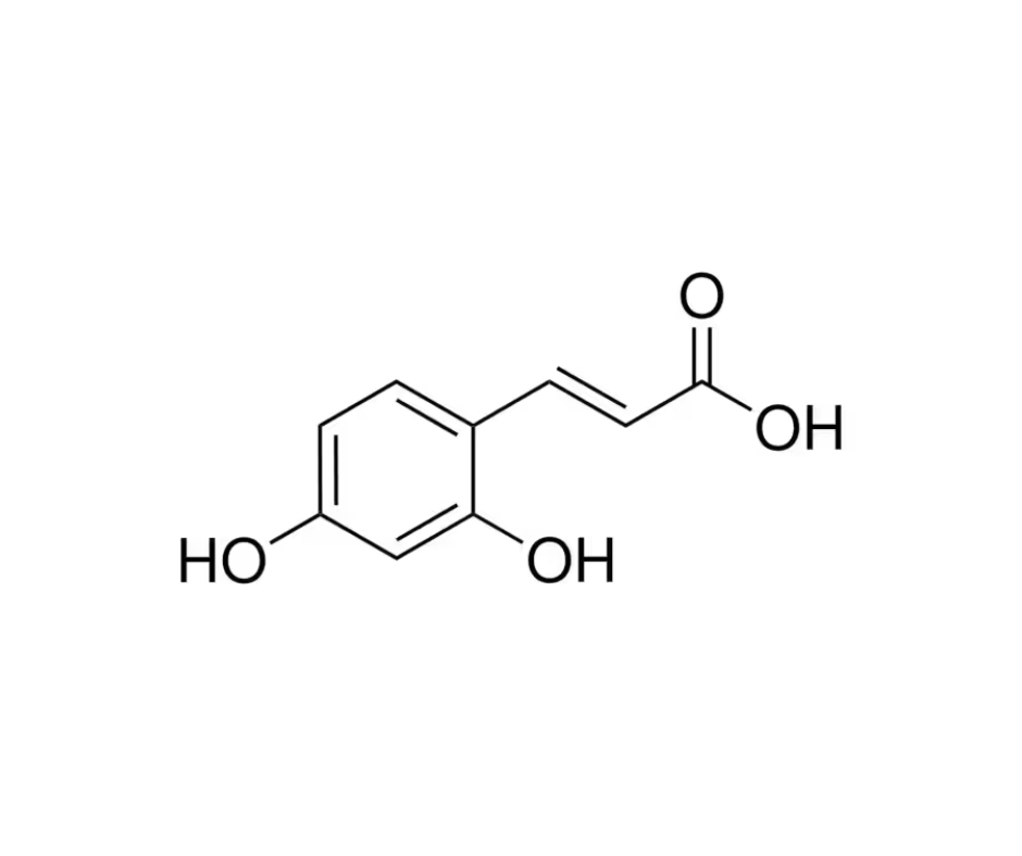 image de la molécule 2,4-Dihydroxycinnamic acid