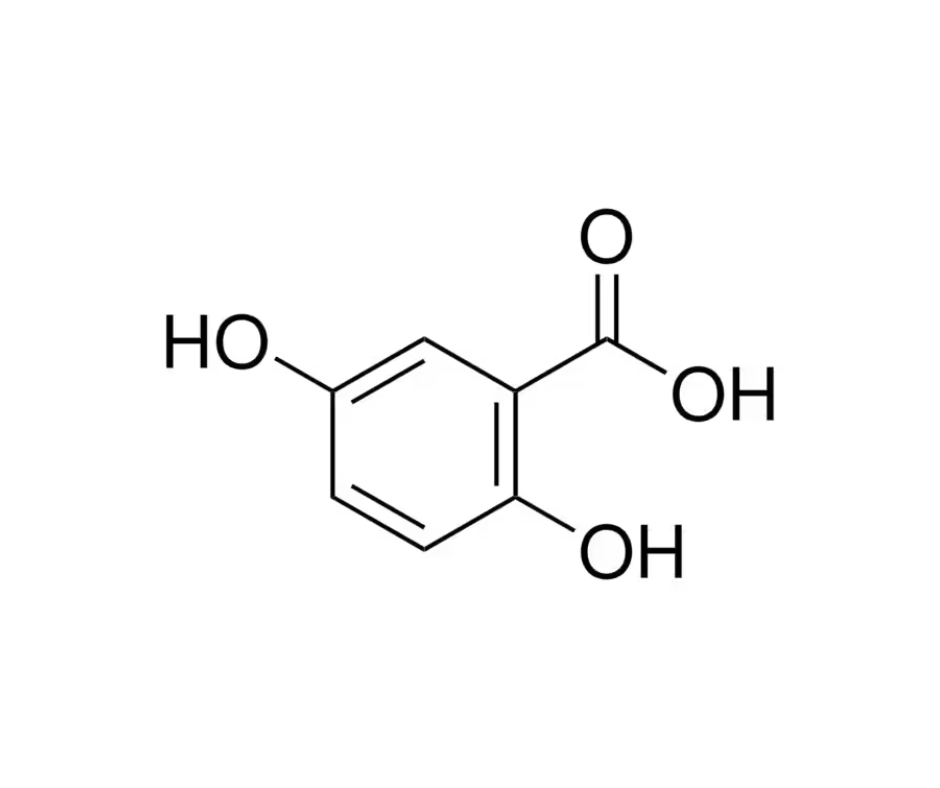 image de la molécule 2,5-Dihydroxybenzoic acid