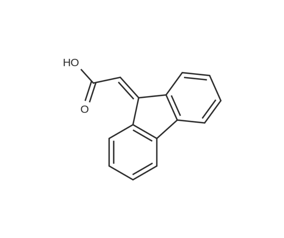 image de la molécule 2-(9H-Fluoren-9-ylidene)acetic acid