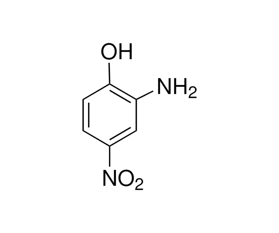 image de la molécule 2-Amino-4-nitrophenol