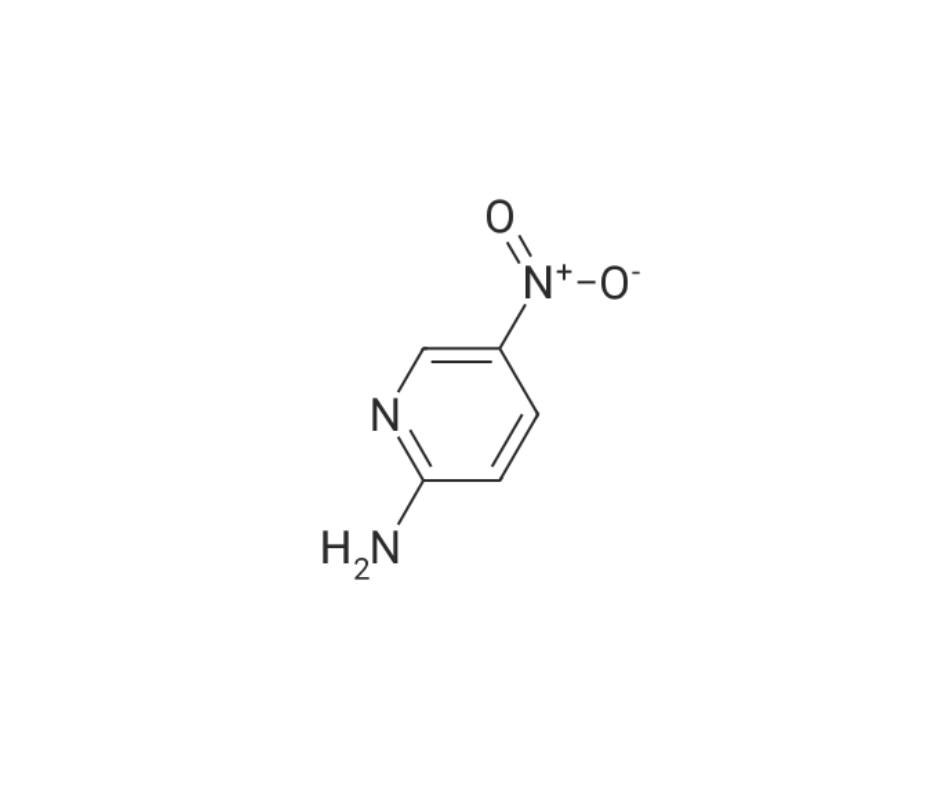 image de la molécule 2-Amino-5-nitropyridine