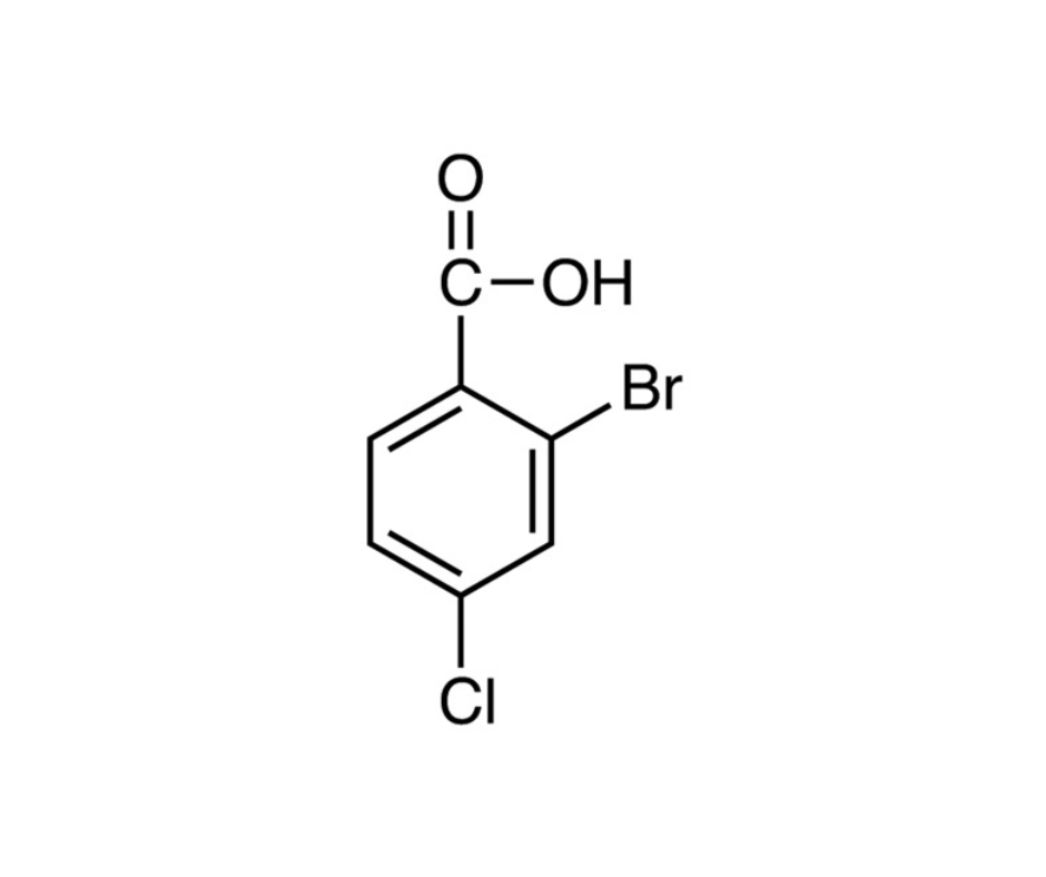image de la molécule 2-Bromo-4-chlorobenzoic acid