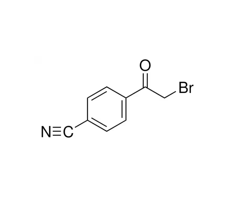 image de la molécule 2-Bromo-4′-cyanoacetophenone