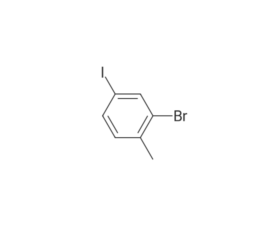 image de la molécule 2-Bromo-4-iodo-1-methylbenzene