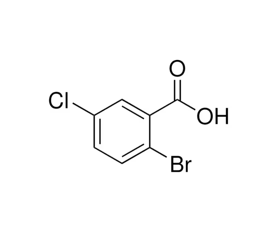 image de la molécule 2-Bromo-5-chlorobenzoic acid