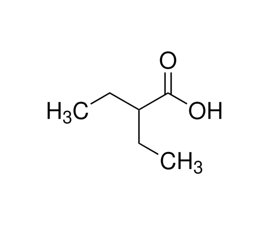 image de la molécule 2-Ethylbutyric acid