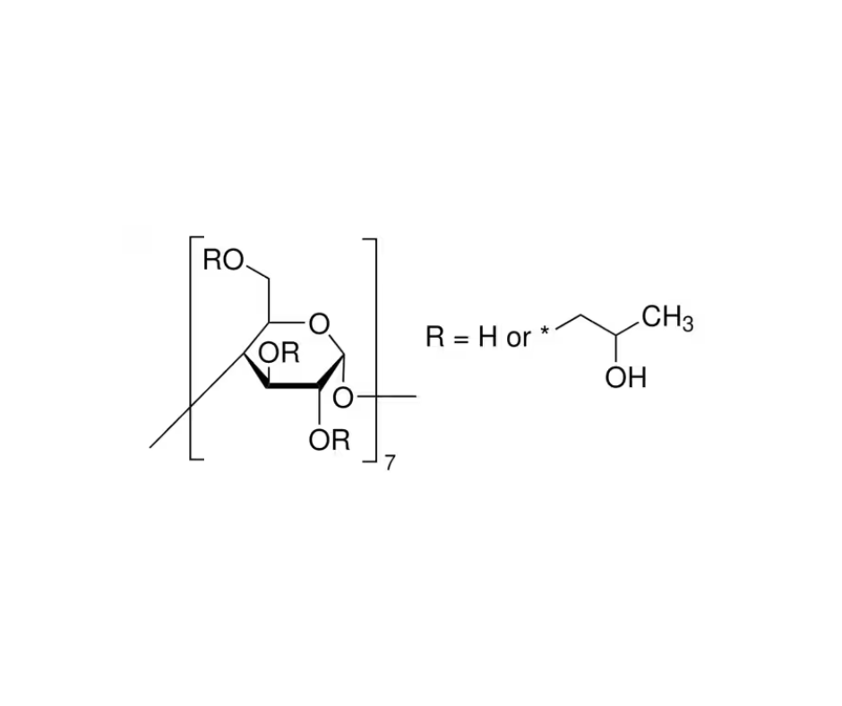 image de la molécule (2-Hydroxypropyl)-β-cyclodextrine