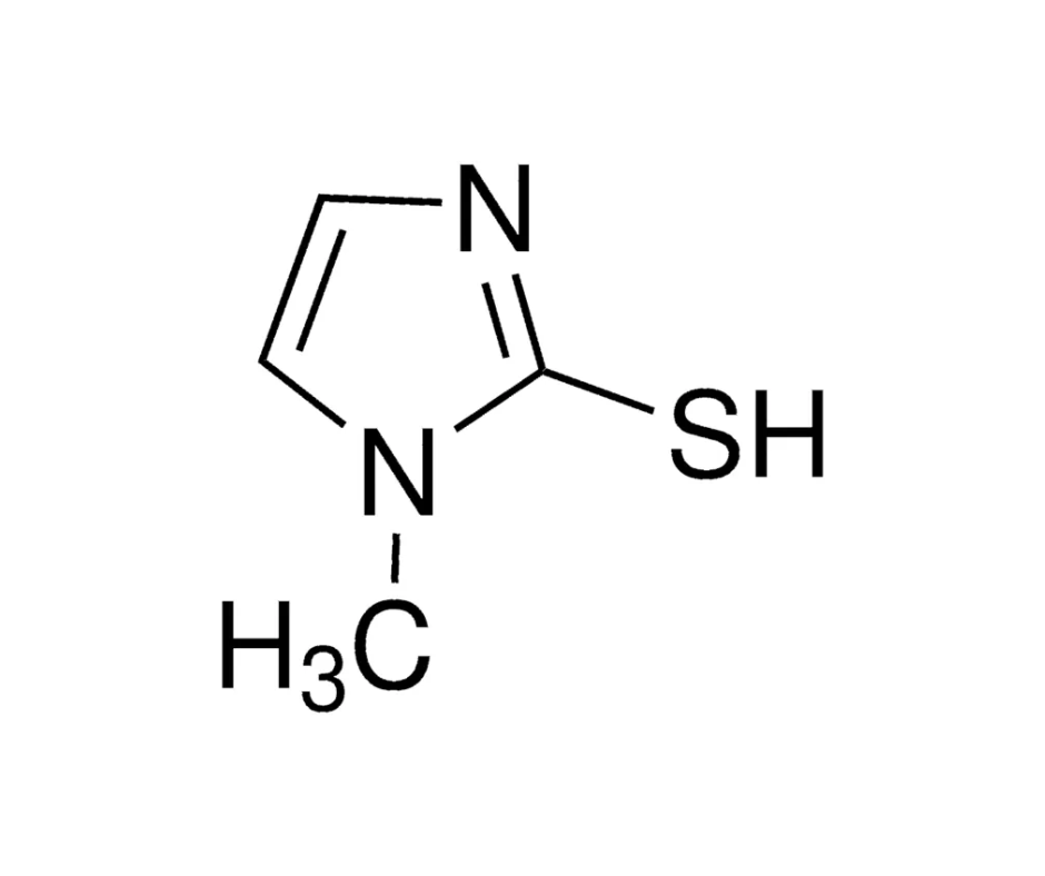 image de la molécule 2-Mercapto-1-methylimidazole