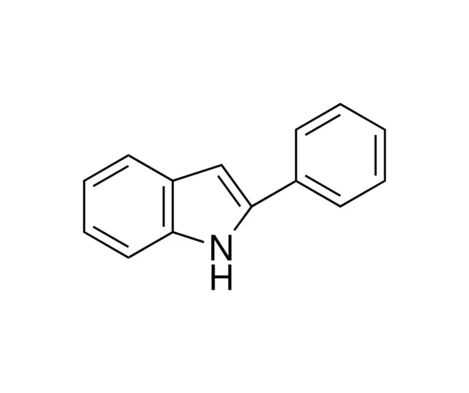 image de la molécule 2-Phenylindole