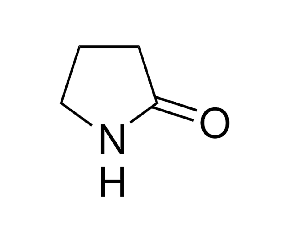image de la molécule 2-Pyrrolidinone