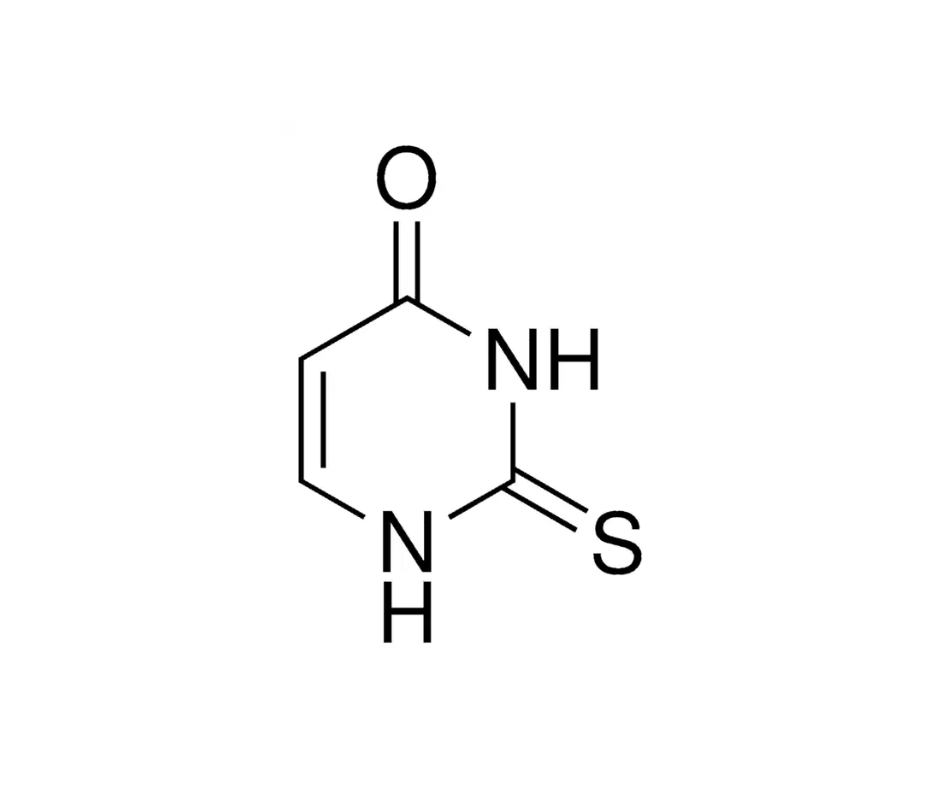 image de la molécule 2-Thiouracile