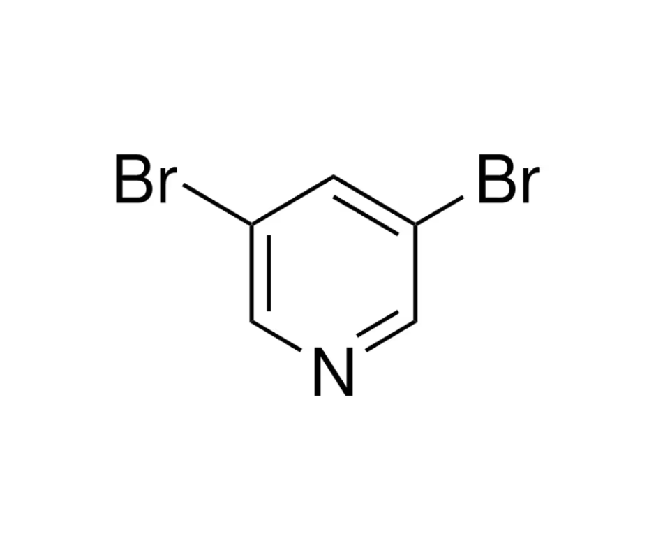 image de la molécule 3,5-Dibromopyridine