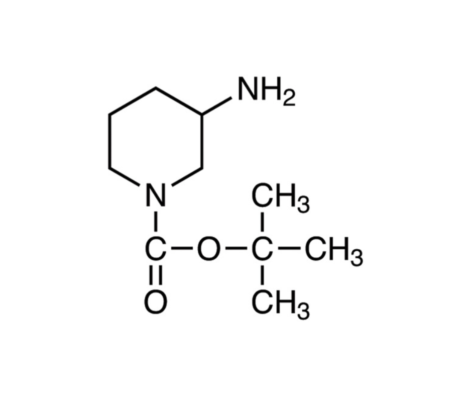 image de la molécule 3-Amino-1-tert-butoxycarbonylpiperidine
