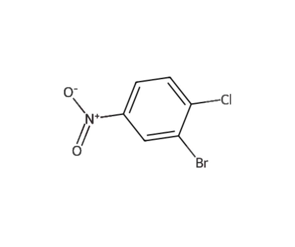 image de la molécule 3-Bromo-4-chloronitrobenzene