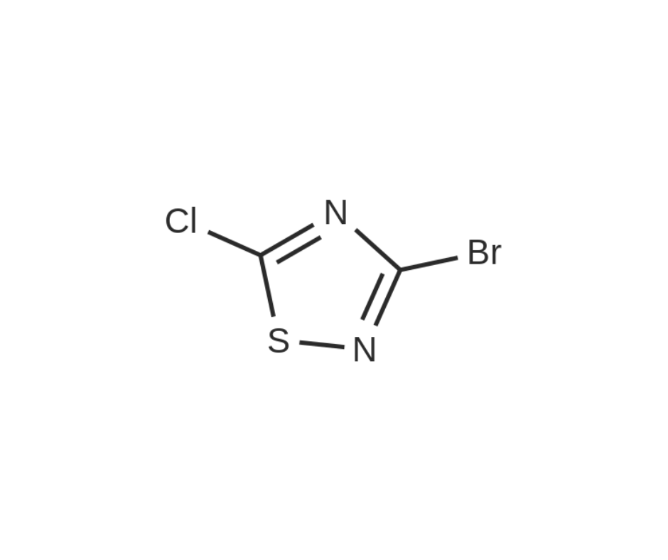 image de la molécule 3-Bromo-5-chloro-1,2,4-thiadiazole