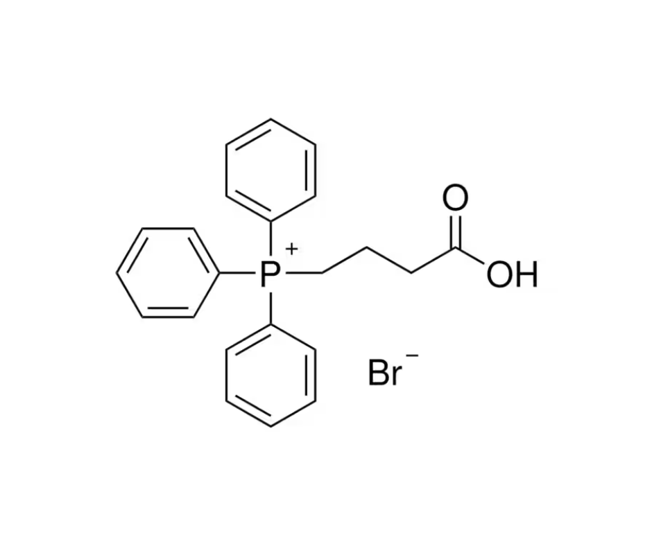 image de la molécule (3-Carboxypropyl)triphenylphosphonium bromide