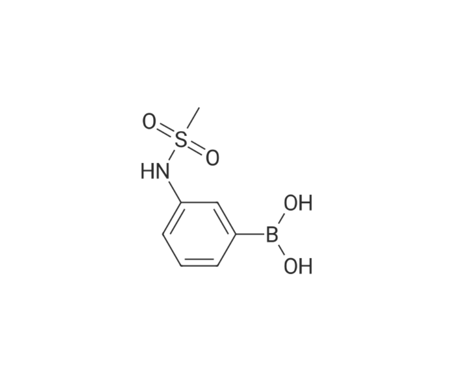 image de la molécule 3-(Methylsulphonylamino)benzeneboronic acid