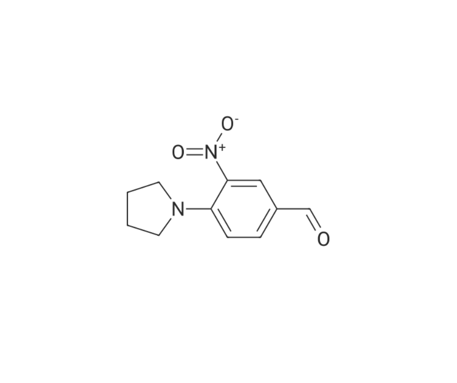 image de la molécule 3-Nitro-4-(pyrrolidin-1-yl)benzaldehyde