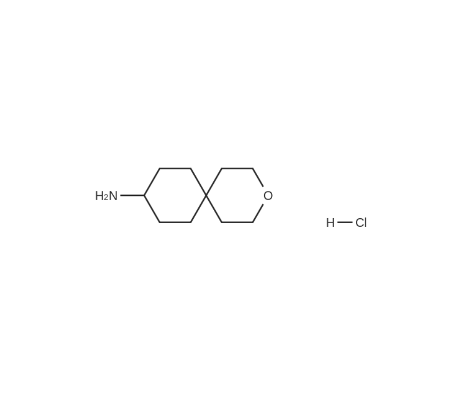 image de la molécule 3-Oxaspiro[5.5]undecan-9-amine hydrochloride