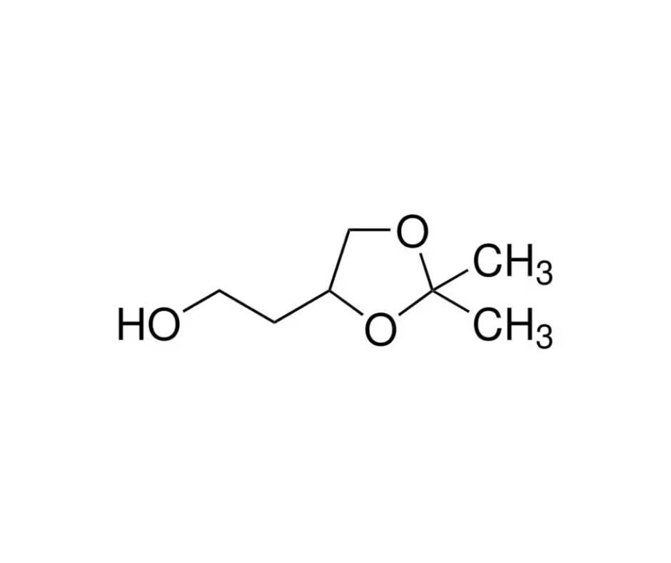 image de la molécule 4-(2-Hydroxyethyl)-2,2-dimethyl-1,3-dioxolane