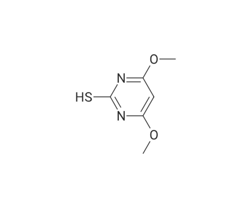 image de la molécule 4,6-Dimethoxypyrimidine-2-thiol