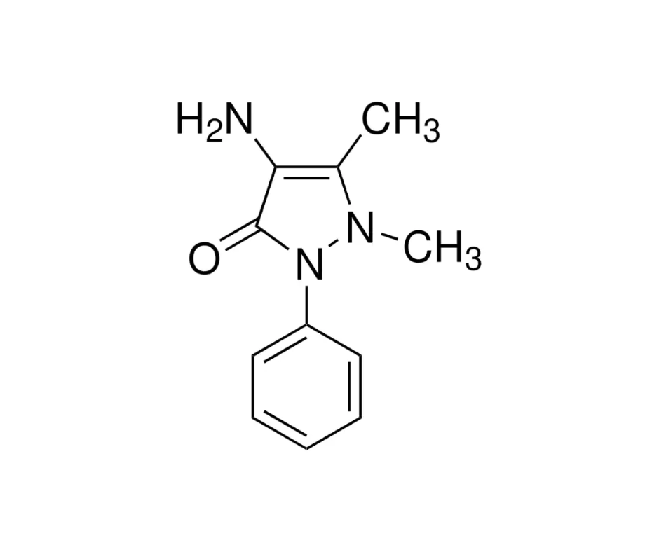 image de la molécule 4-Aminoantipyrine