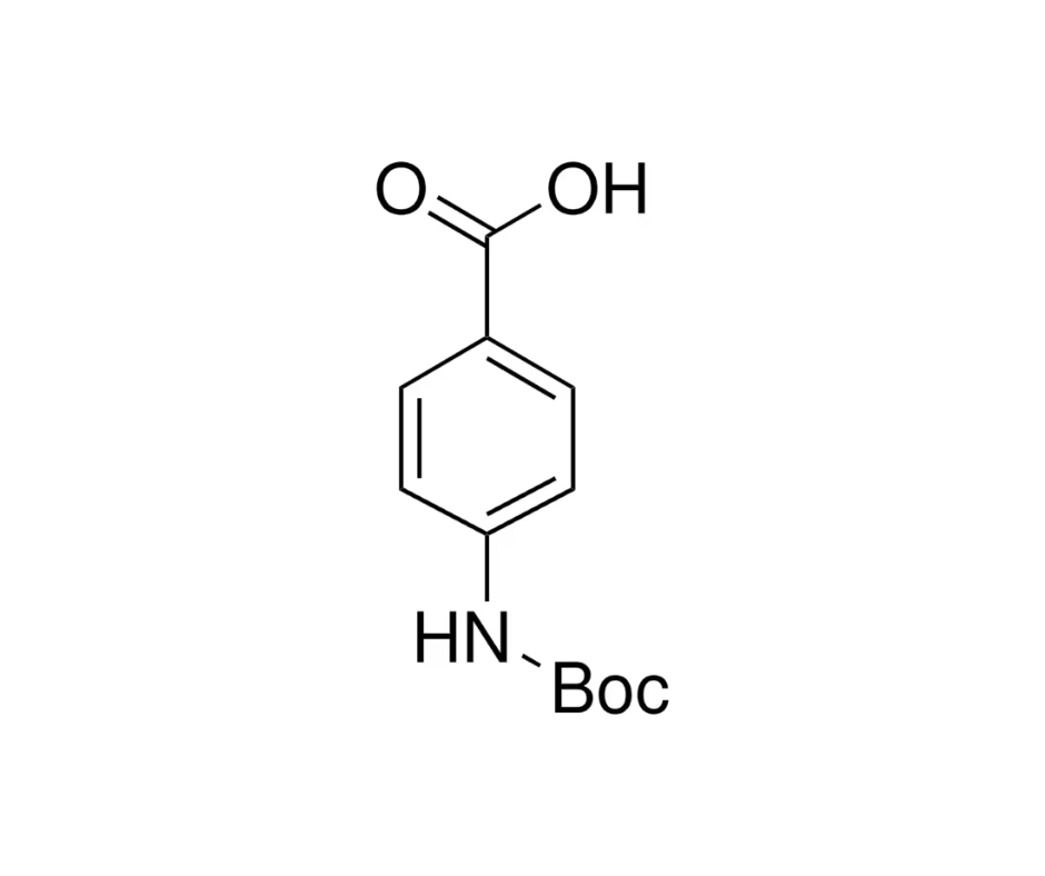 image de la molécule 4-(Boc-amino)benzoic acid