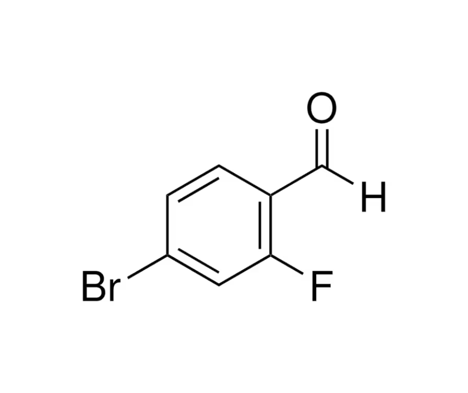 image de la molécule 4-Bromo-2-fluorobenzaldehyde
