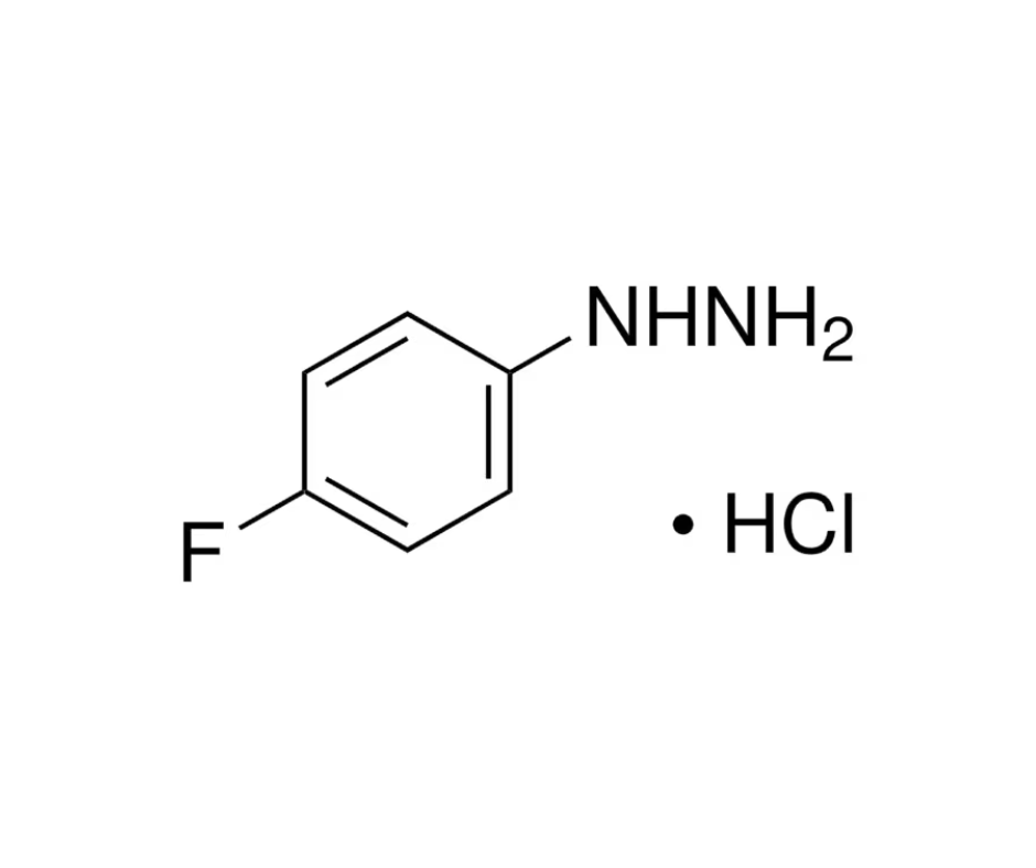 image de la molécule 4-Fluorophenylhydrazine hydrochloride