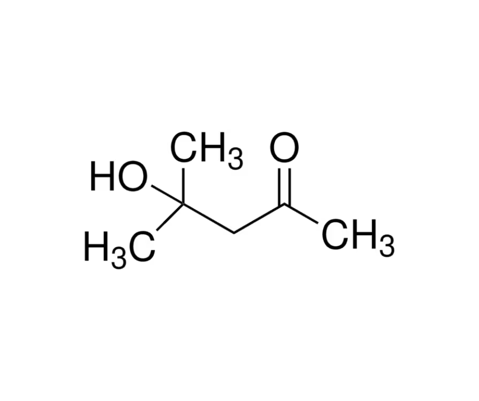 image de la molécule 4-Hydroxy-4-methyl-2-pentanone