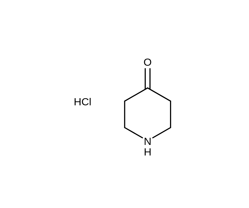image de la molécule 4-Piperidone hydrochloride
