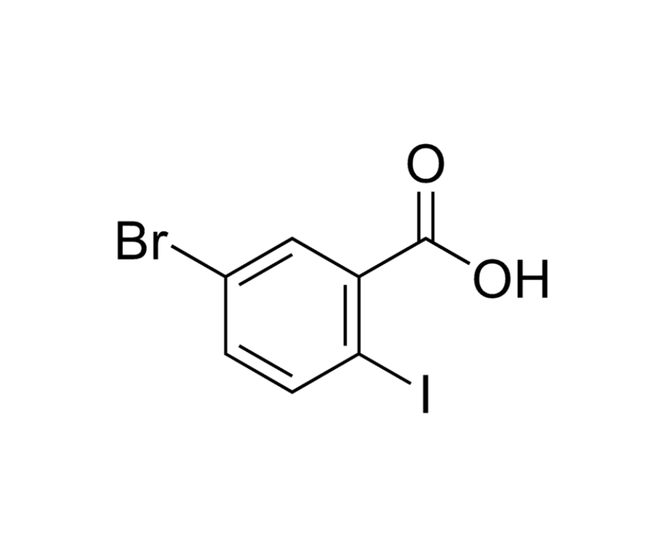 image de la molécule 5-Bromo-2-iodobenzoic acid