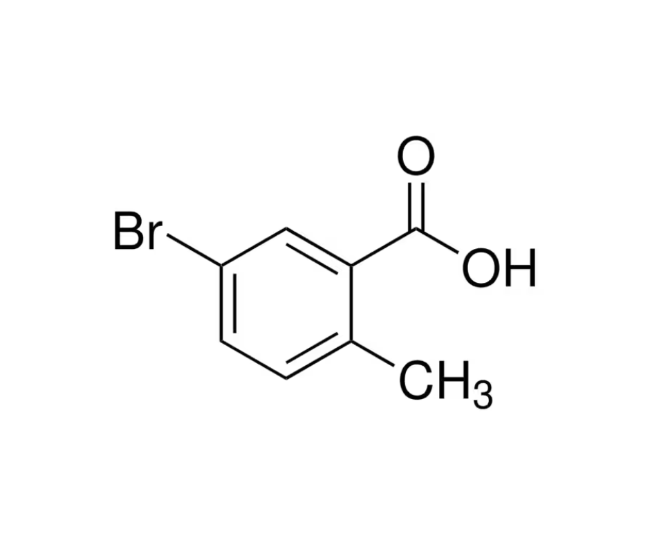 image de la molécule 5-Bromo-2-methylbenzoic acid