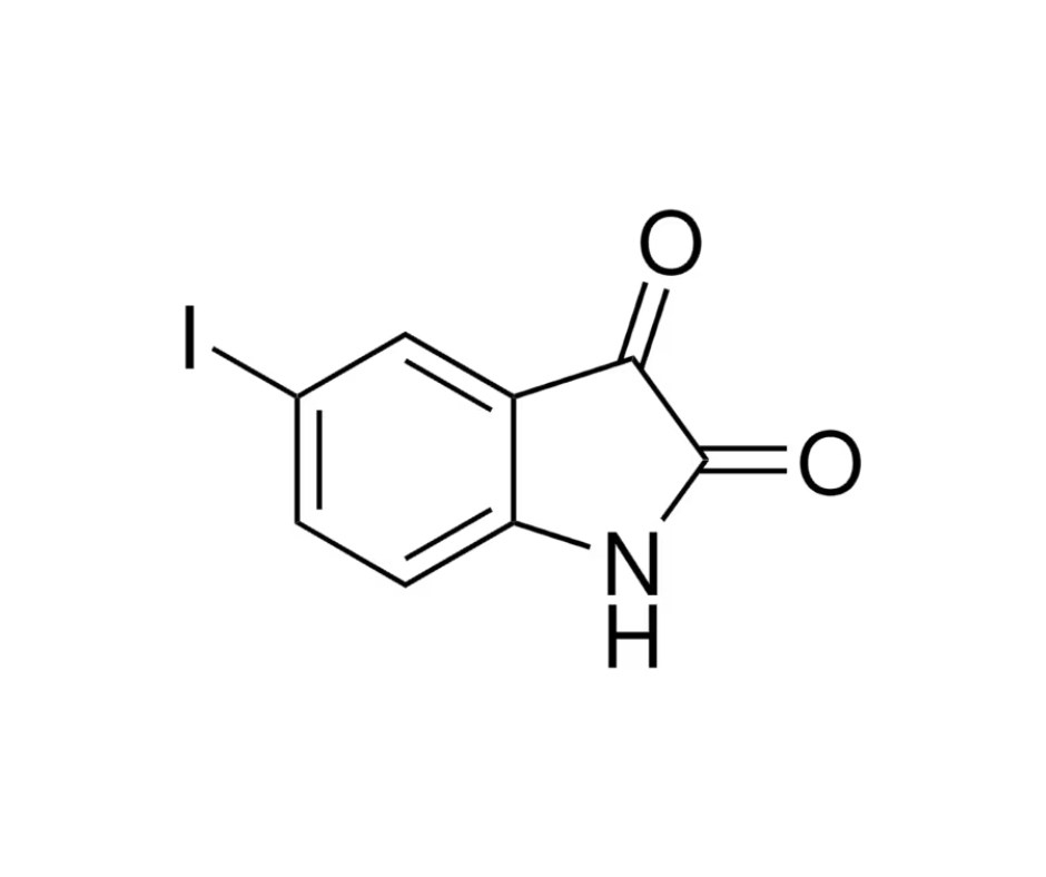 image de la molécule 5-Iodoisatin