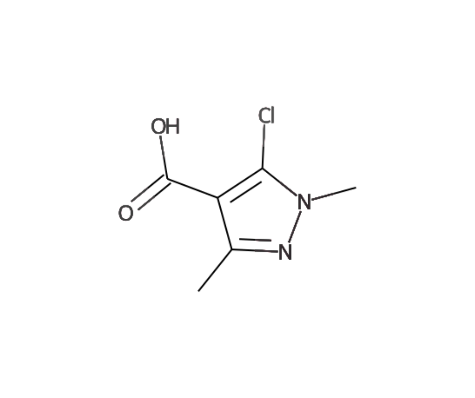 image de la molécule 5-chloro-1,3-dimethyl-1H-pyrazole-4-carboxylic acid