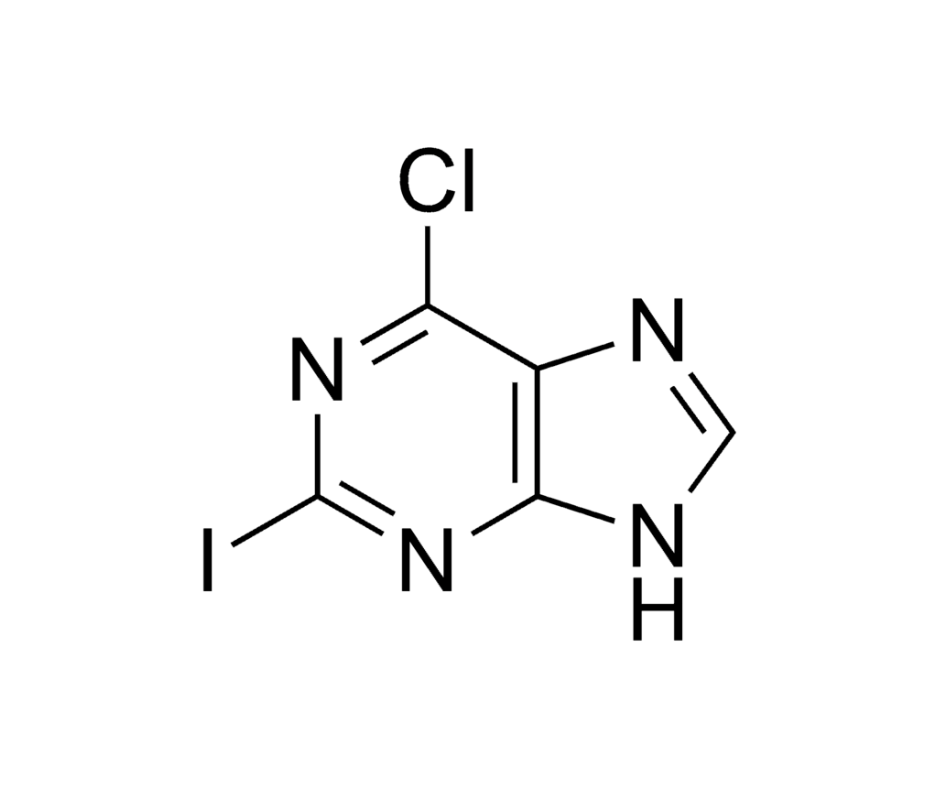 image de la molécule 6-Chloro-2-iodopurine