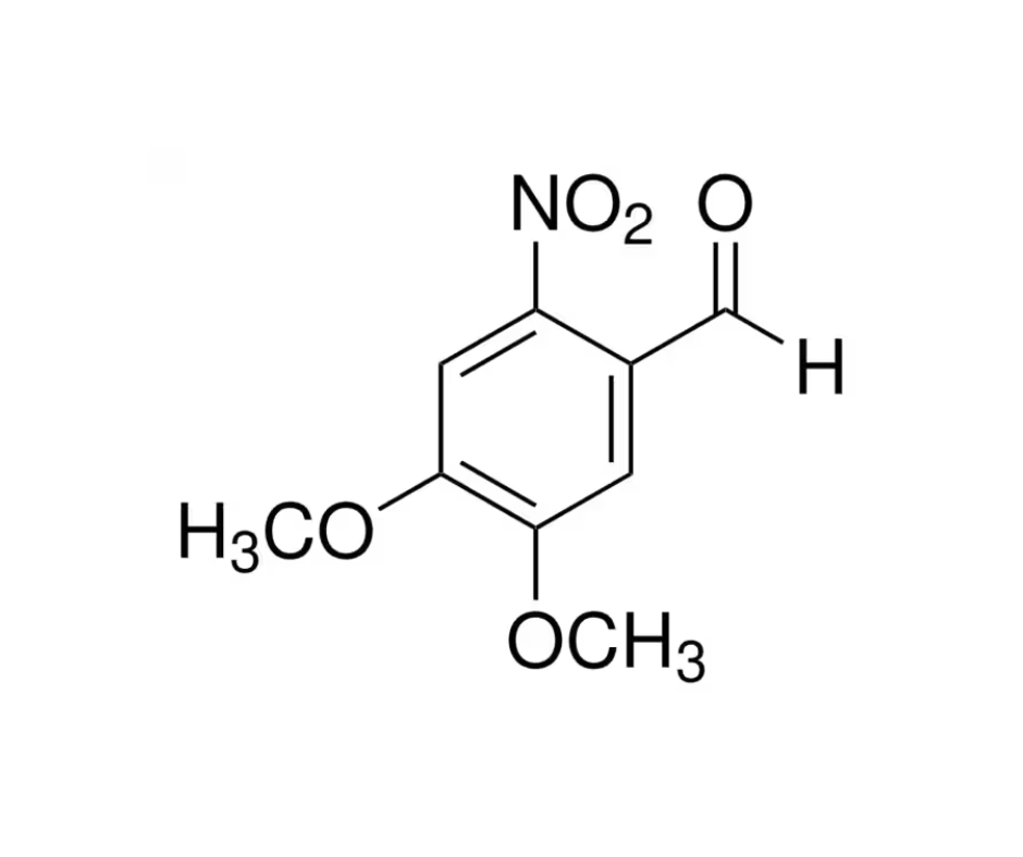image de la molécule 6-Nitroveratraldehyde