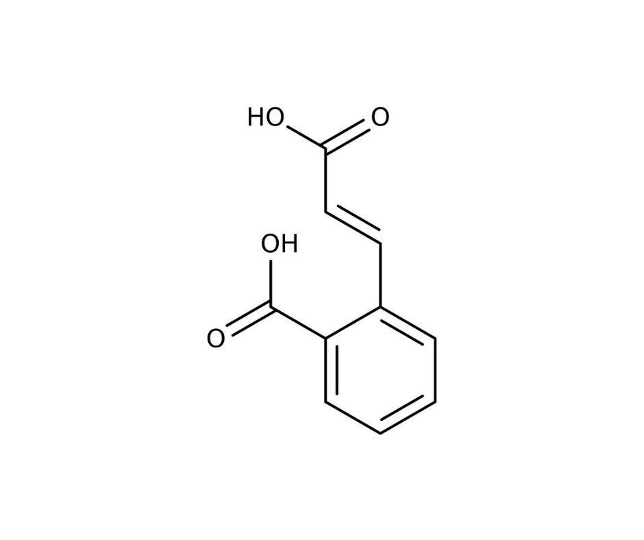 image de la molécule Acide 2-carboxycinnamique