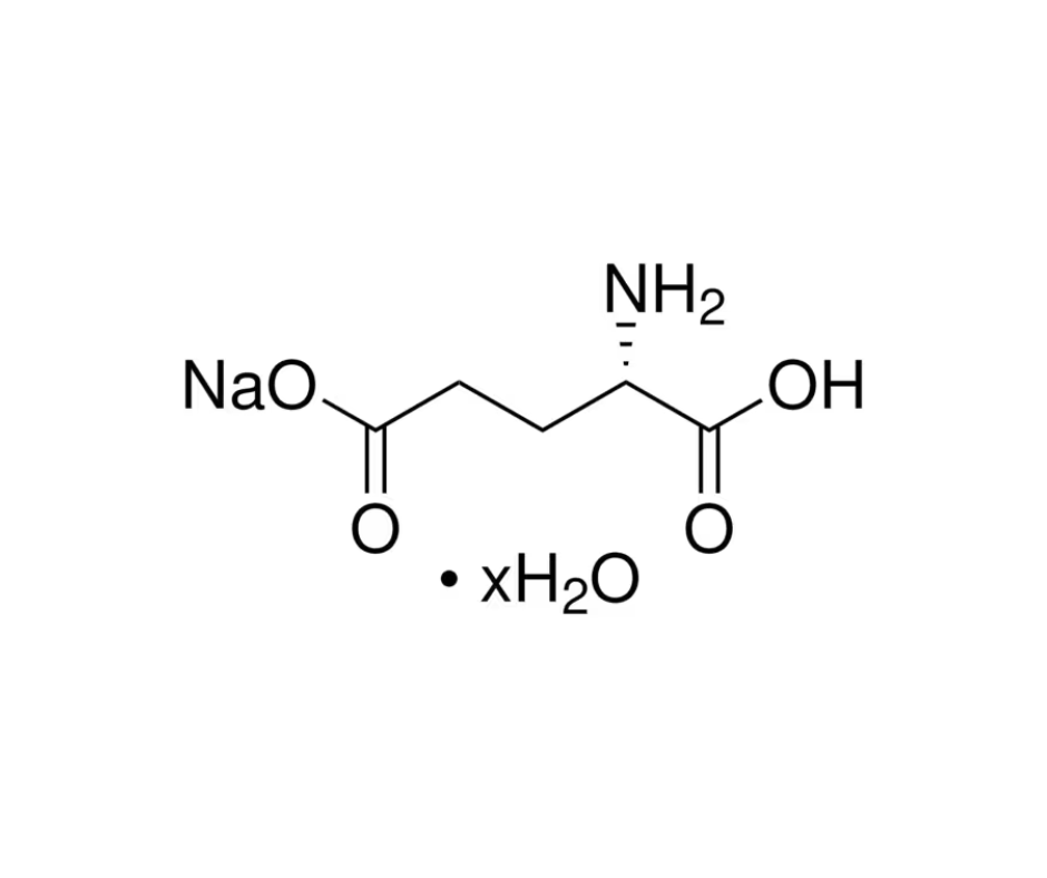 image de la molécule Acide L-glutamique monosodium salt hydrate